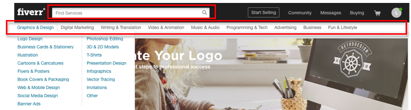 fiverr categories